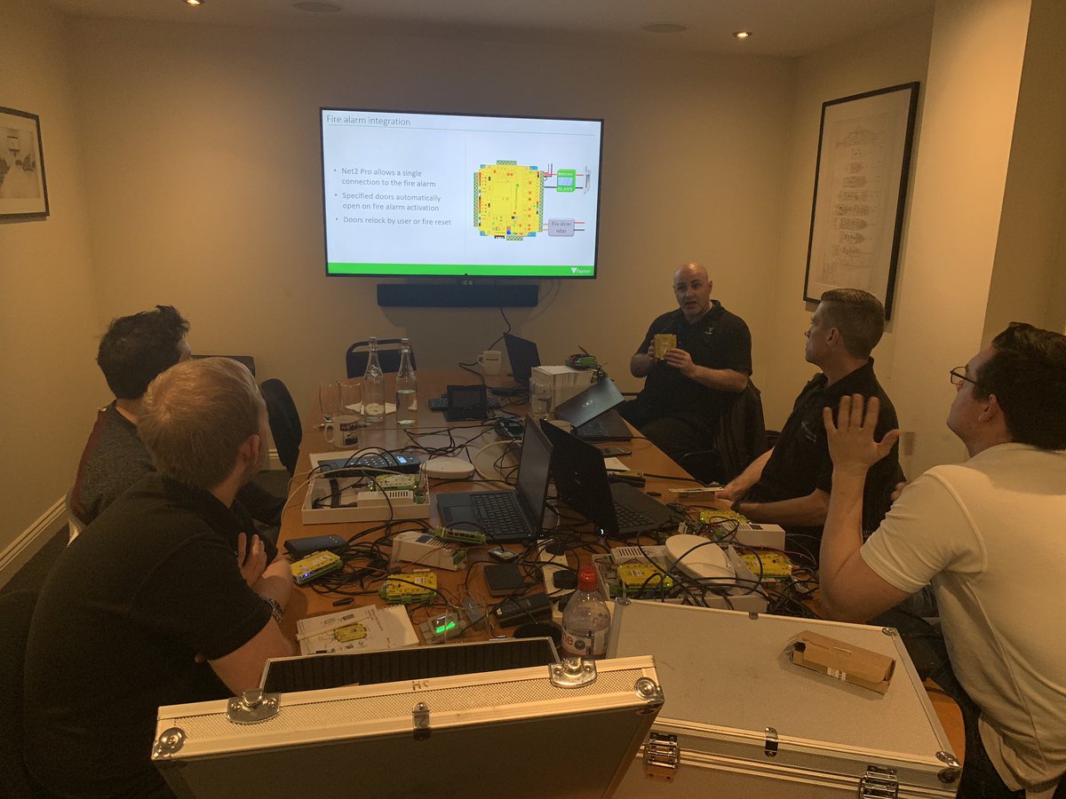 electricstring's tweet image. Here at Electric String we always like to ensure we are on top of training, today 4 of our guys are receiving Paxton Net2 training up in Hull. #Paxtonnet2 #Accesscontrol #Itsastringthing