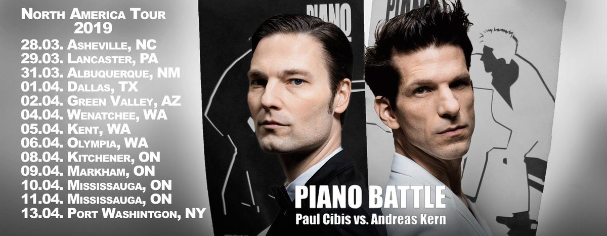 Piano Battle on Tour! Only one month and we will be on Tour again! North America here we come. Check the tour-dates and don’t miss Piano Battle in your town! More Information: pianobattle.com/tourdates/
