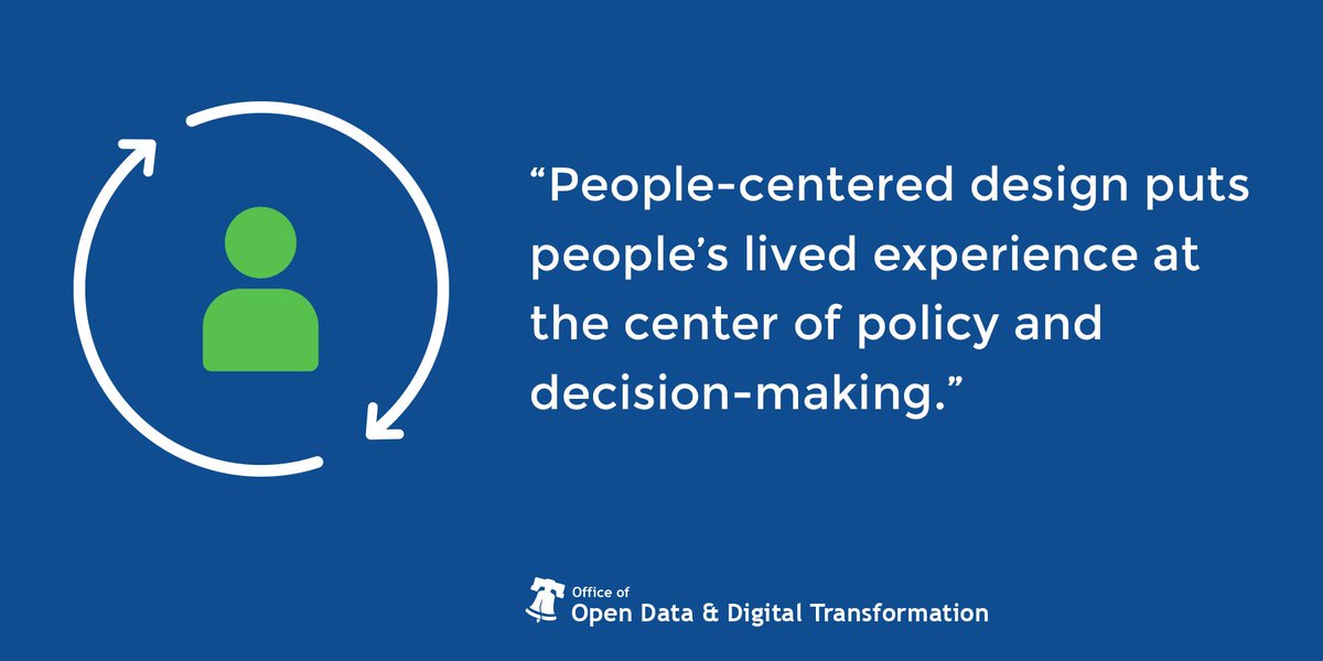 Service design begins and ends with people.

Want to learn about the people-centered approach #ODDT took to improve @PHLCityHomeless’s services with staff and participants? Follow our 2019 monthly blog series, “By the people” →  bit.ly/2IEuhEh