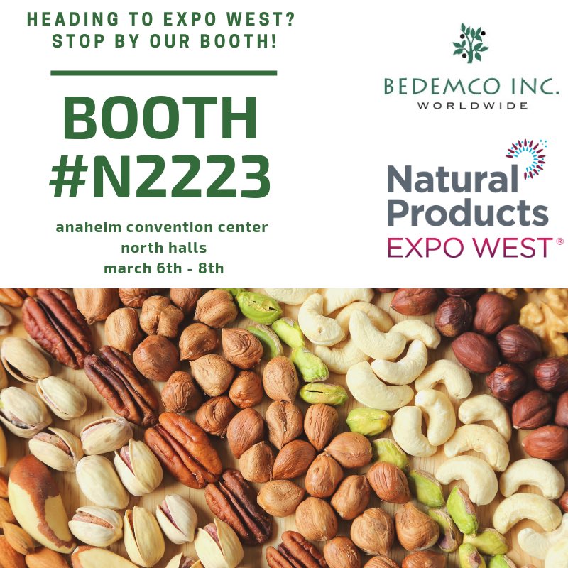 Heading to Expo West? Stop by our booth to say hi 👋🏼 and learn more about our products. We’d love to meet you, Booth #N2229 😊 #expowest #naturalproductsexpo #natural #organic #expo #anaheim #tradeshow #driedfruit #nuts #seeds #wholesale #nutbutter #health #nutrition