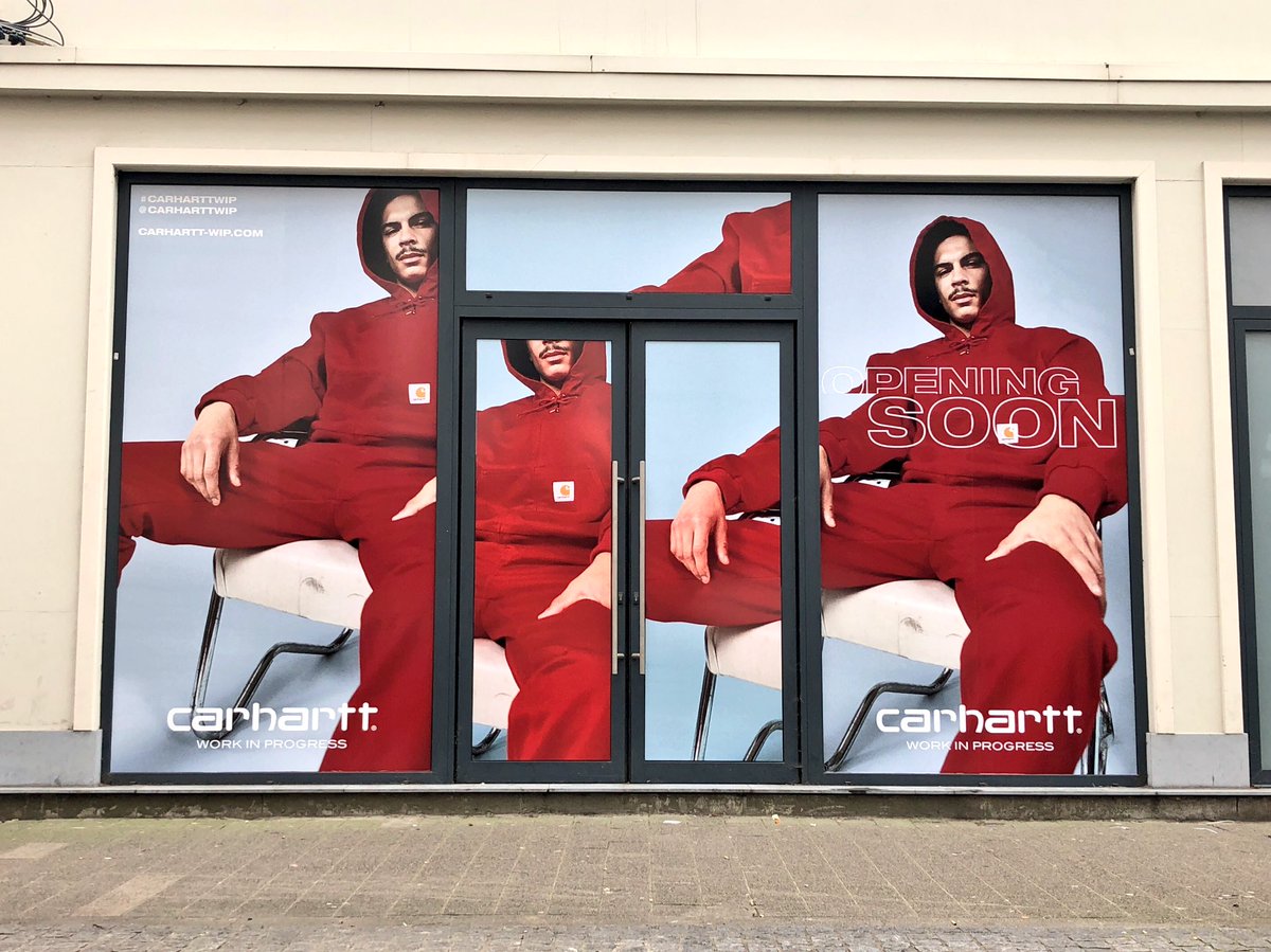 Window Stickers for <a href="/CarharttWIP/">Carhartt WIP</a> #Antwerpen #ComingSoon