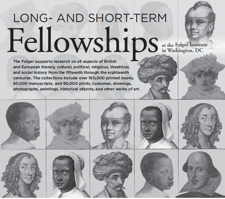 DEADLINE APPROACHING: all <a href="/FolgerLibrary/">Folger Shakespeare Library</a> short-term fellowship applications are due tomorrow, March 1st. Get them in while you can! folger.edu/fellowships