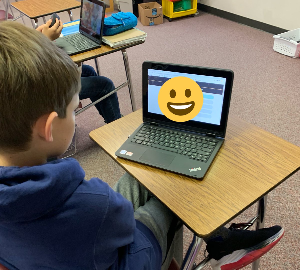 missaday's tweet image. #mycpms students complete the BrightBytes online survey to provide LISD data to improve #mLISD #DLday #engageLISD