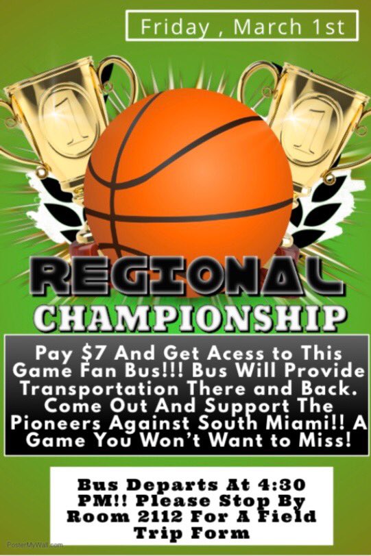 NMSHBasketball's tweet photo. PIONEER NATION!!!
LETS PACK THE GYM!!
@NmshMag @northmiami2019 @NMSPIONEERS @NoMiNews https://t.co/HSFAHOJXMg