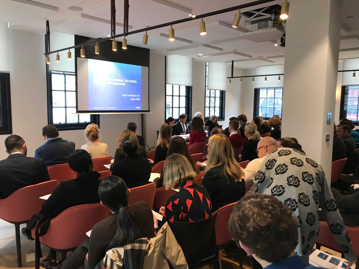 RFBLegal's tweet photo. The Criminal Litigation team from Ronald Fletcher Baker LLP are today attending a seminar on personal data recording, DBS issues and reputation management rights at @matrixchambers. #RFBLegal #DBS #MatrixChambers https://t.co/t8Xihw1AiB
