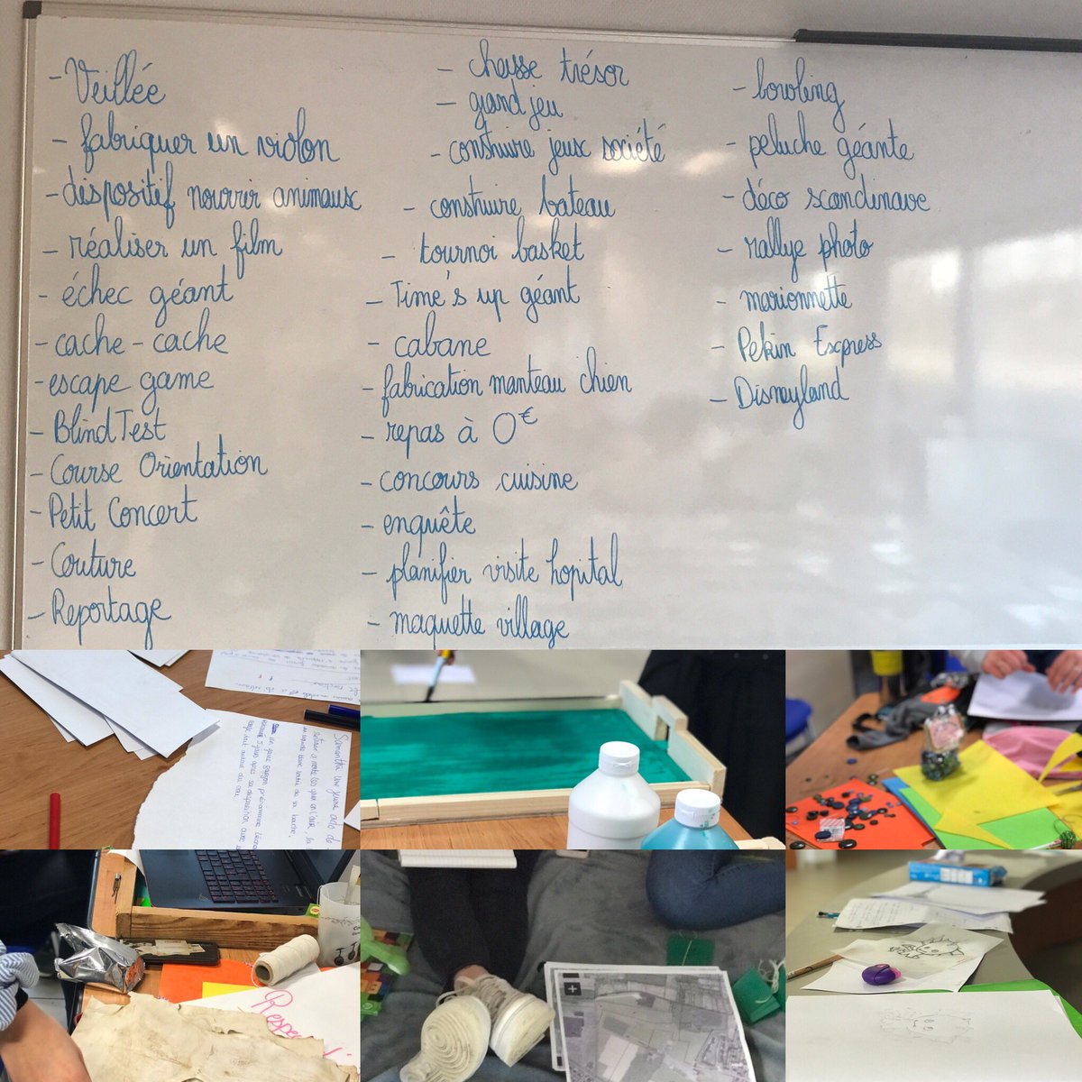 MFRIRY's tweet photo. Jour 6: projets collectifs ...
Course d’orientation, jeux d’enquête, marionnettes, chasse au trésor, réalisation d’un film, maquette jeux traditionnels, planifier une intervention à l’hôpital des enfants 
#bafa #equipe #projetcollectif #quoifaireen6h @cemeabfc https://t.co/ksm8VC3m05