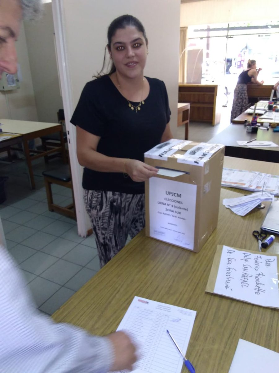 UPJCMoficial's tweet photo. En el departamento de San Rafael los trabajadores también están acompañando el proceso electoral con mucha participación. https://t.co/X3UTSwazxx