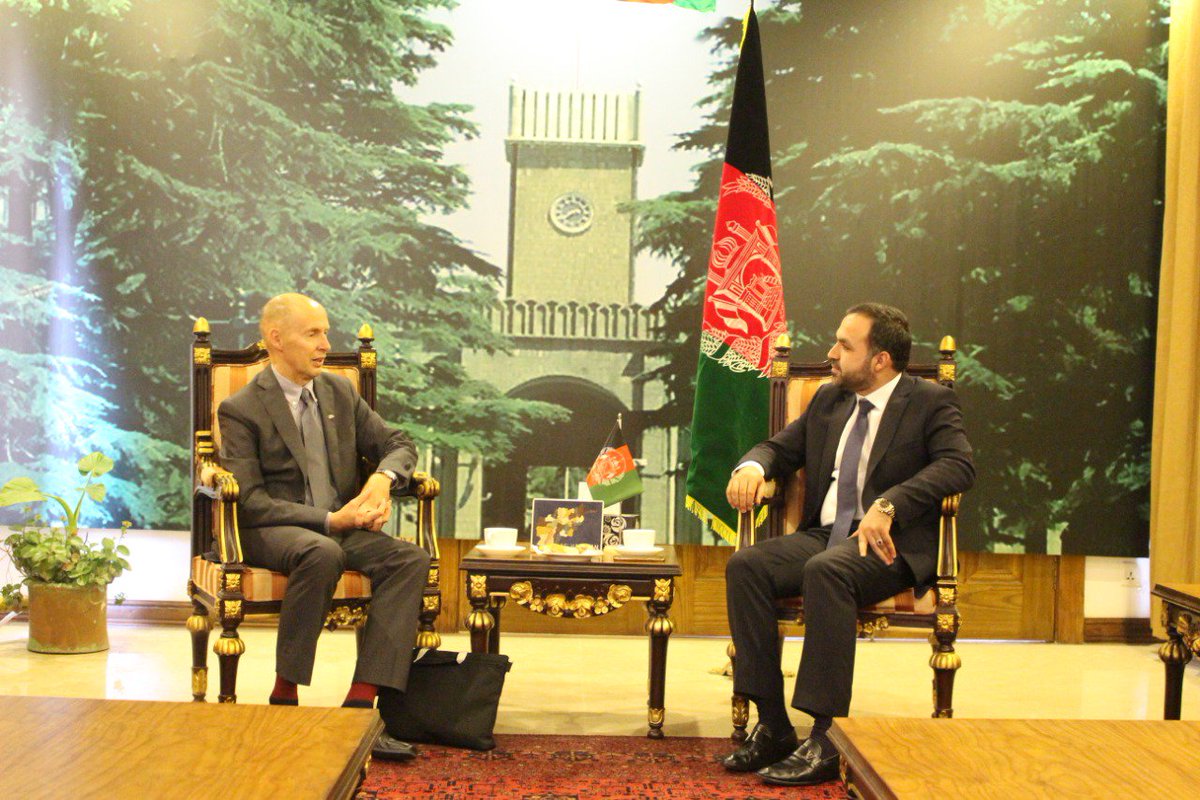 Afghan Ambassador to Pakistan H.E  <a href="/MashalAtif/">Atif Mashal عاطف مشعل</a> met the non resident Ambassador of Finland to Pakistan H.E Harri Kamarainen at his office today.
Both sides exchanged views on matteres of mutual interest.