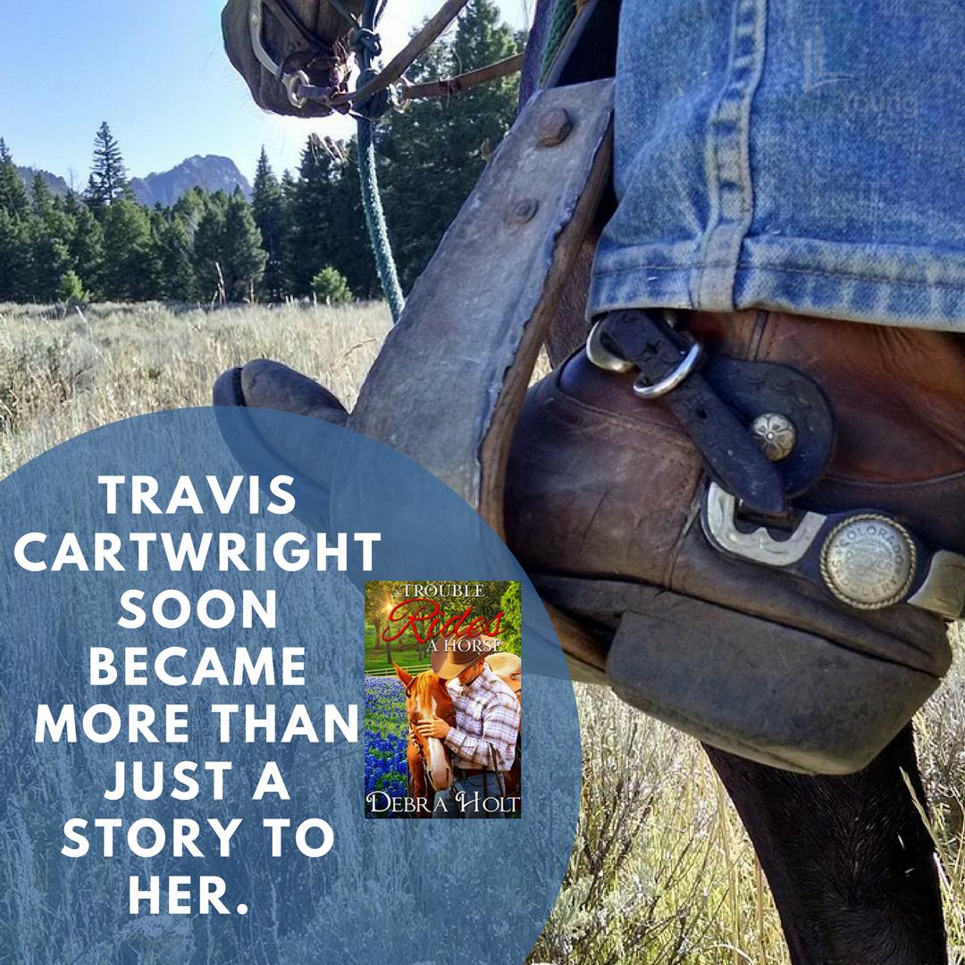 BYBooks2's tweet photo. If you like contemporary #romance, check out Trouble Rides a horse by @DebraHoltBooks. https://t.co/FIzDuqlKMC https://t.co/YmTaF05hl6