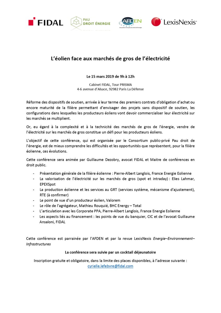 AFDEN-Association Française de Droit de l'ENergie tweet media