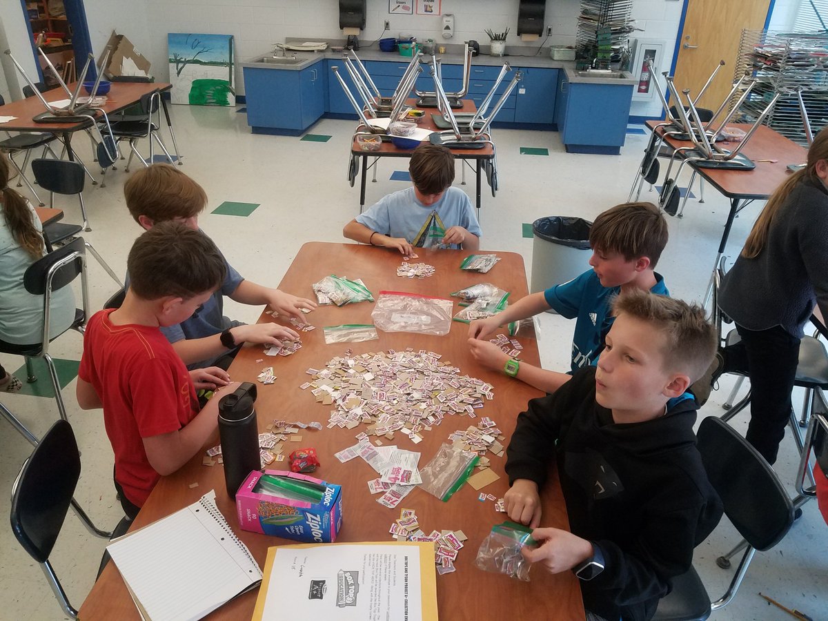 Student Council Helping count box tops....they love to help the PTA!
Nothing better than free $ for our school.