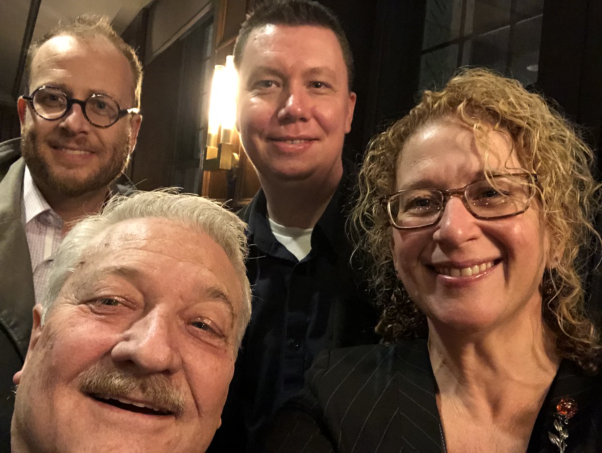 DCINY's tweet photo. Day 2 of #ACDA2019 is starting off strong! We ran into @ewbarnum + @olagjeilo! Don't forget to enter our #ACDAMemory contest for a chance to win a custom Barnum piece! We also saw the lovely #MaryMcDonald + #GregGilpin with our Key Players cards. Grab yours too at #DCINYBooth100. https://t.co/FzEL9moDvy