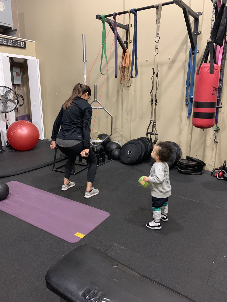 CORECondition's tweet photo. My 16 month old son son pretty much trains my clients for me now...looks like I’ll be out of a job soon - people much more enjoy him. #trainerintraining #fittoddler #minime #leadbyexample https://t.co/bWIbwR6sMI