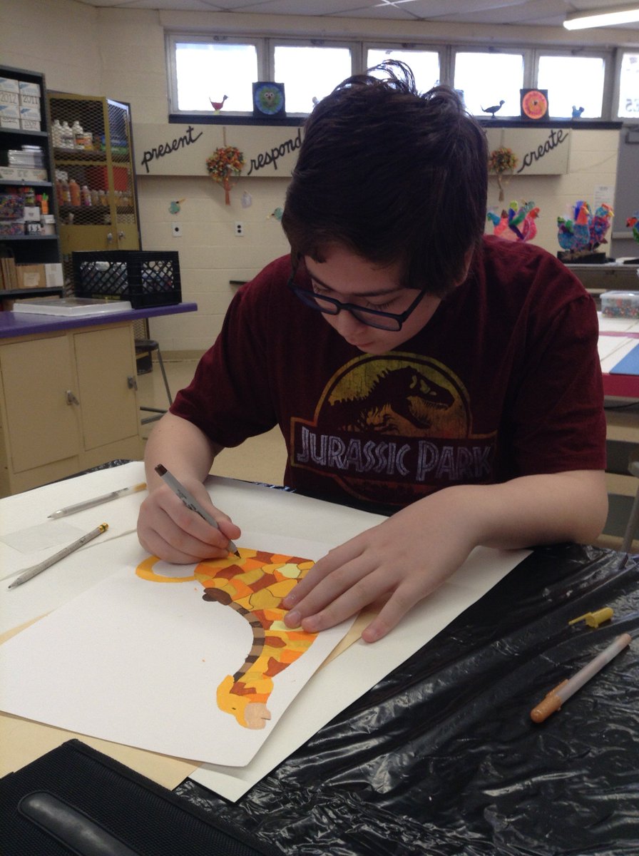 EHMS_Art's tweet photo. Tea For Two! 6th grade art students created original themed teapots. Research now begins for designing oversized teacups! #ehmsdld #EHTSDistrict https://t.co/tNLmIkfhJD