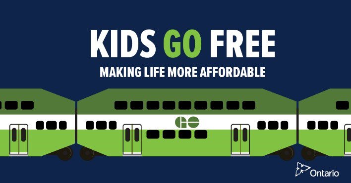 ONtransport's tweet image. Ontario is putting families first – Introducing free travel for kids 12 and under on GO Transit. news.ontario.ca/mto/en/2019/02…