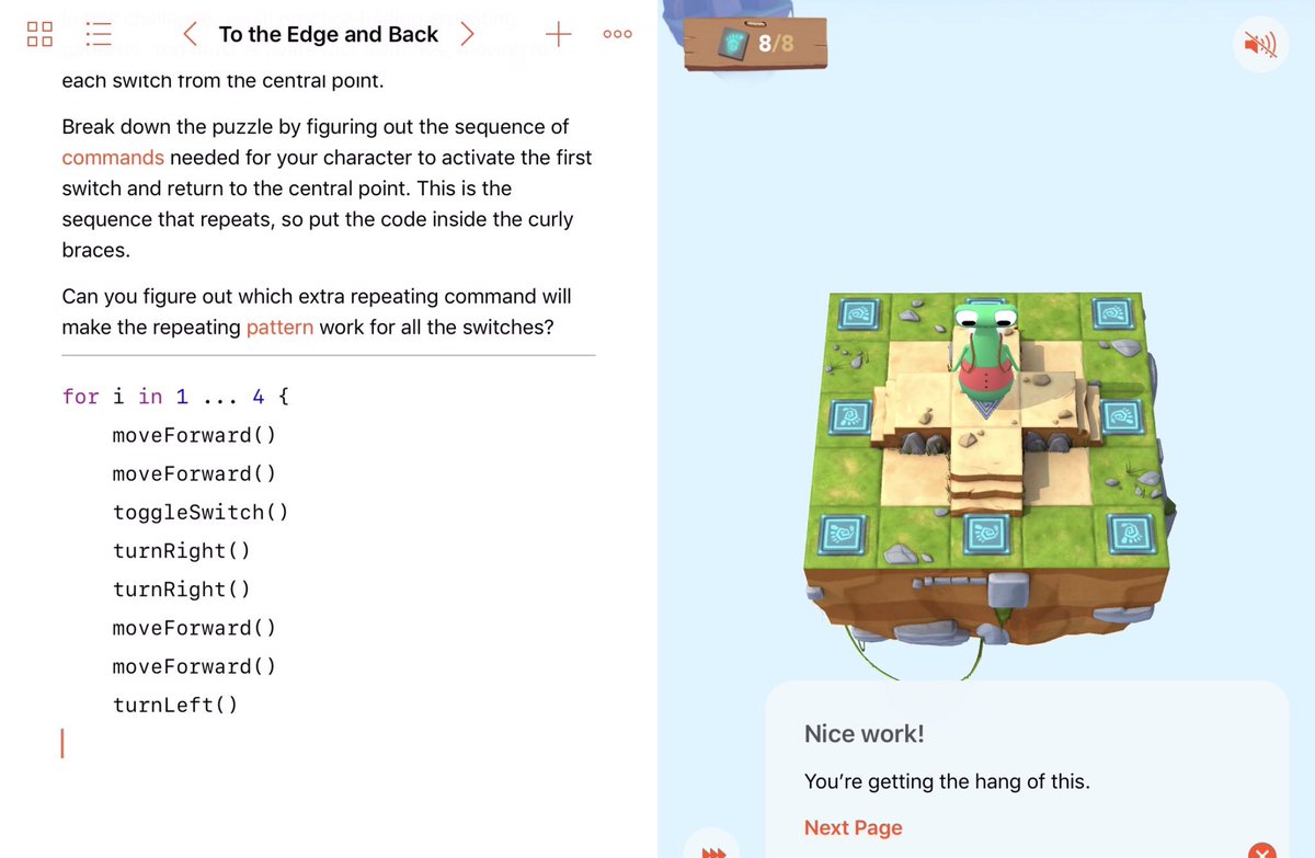 So cool to see what students at Clover Middle School coding using SWIFT playgrounds! #CSDinAction #Everyonecancode