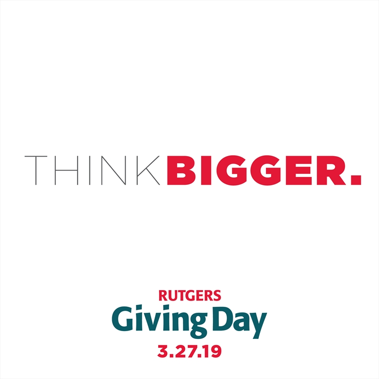 RAHRutgers's tweet photo. SAVE THE DATE! Wednesday, March 27, is Rutgers Giving Day! Think bigger by supporting Rutgers Against Hunger on campus or online! #rugivingday #RAH https://t.co/FkfrG215ek
