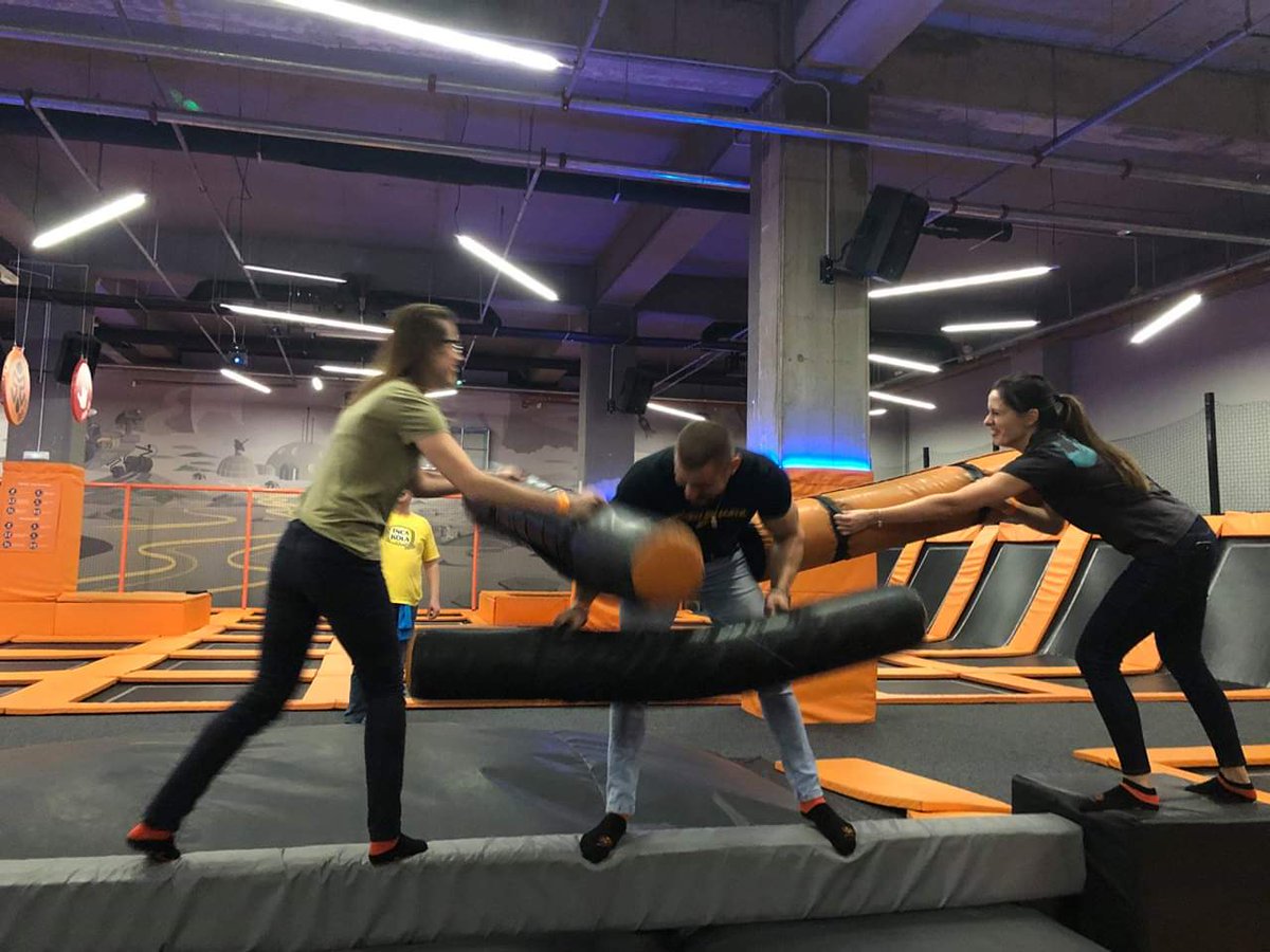 droxicdotcom's tweet photo. Battle Beams, Interactive Wall, Trampolines, Monkey Bars, Air Bags, Slam Dunk and ... Droxic Team! We had an amazing time yesterday #droxic #droxicteam #jumping #jumpforjoy #trampoline #havingfuntogether https://t.co/bH6UR2w5PP
