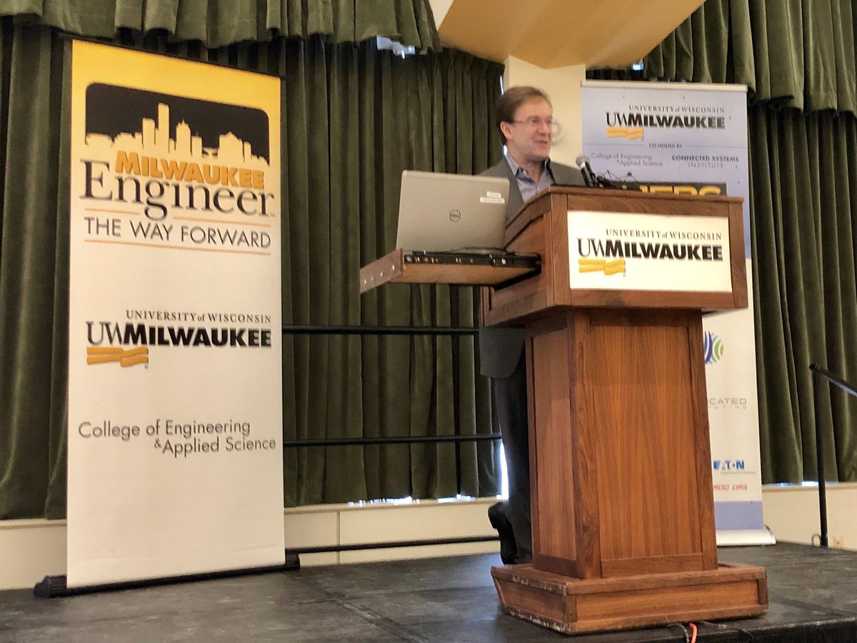 bartond's tweet image. @ChrisAbeleMKE makes a terrific opening contribution and example of innovation in government and #catlitter. Connected Systems Institute and @UWM examining the  potential of #connectedengineering  #iot #ai #datascience