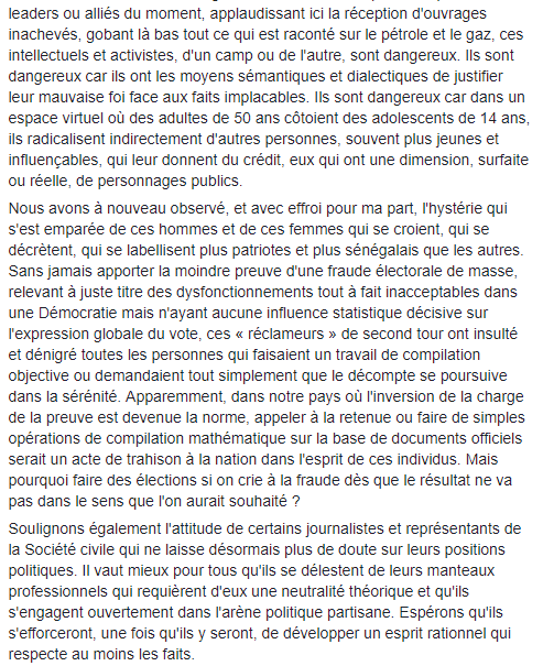 ndaofary's tweet image. "Macky Sall gagnant, le Sénégal perdant" (partie 1/2).
A lire entièrement ici : facebook.com/ndaofary/posts…