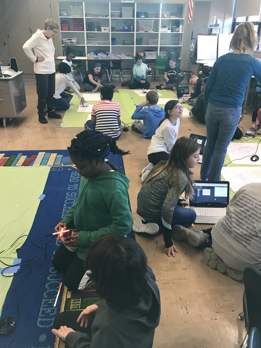 Finch robots with @MrsCarlsons! So much fun!