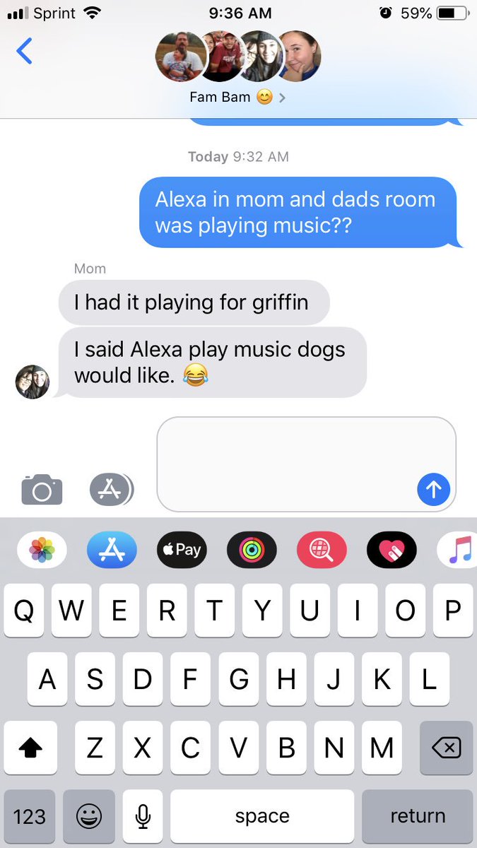 My mom tries to say she doesn’t like Griffin then does something like this 😂