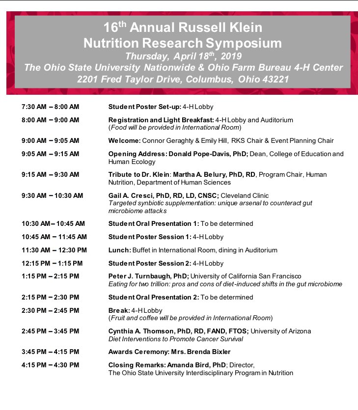 GSNS_OSU (@gsnsosu) on Twitter photo Registered for RKS yet? Registration & #abstract submission closes tomorrow! Students in #nutrition #research able to submit. Itās free & CEUs for RDNs/DTRs! See the agenda & register here: goo.gl/T1mb3Q @EatRightOhio <a href="/MedDietOSU/">Dietetics and Nutrition at Ohio State</a> <a href="/OhioNutrition/">OHIO Nutrition</a> <a href="/CFAES_OSU/">Ohio State - CFAES</a> <a href="/EatRightCbus/">EatRight Columbus</a> Registered for RKS yet? Registration & #abstract submission closes tomorrow! Students in #nutrition #research able to submit. Itās free & CEUs for RDNs/DTRs! See the agenda & register here: goo.gl/T1mb3Q @EatRightOhio <a href="/MedDietOSU/">Dietetics and Nutrition at Ohio State</a> <a href="/OhioNutrition/">OHIO Nutrition</a> <a href="/CFAES_OSU/">Ohio State - CFAES</a> <a href="/EatRightCbus/">EatRight Columbus</a>