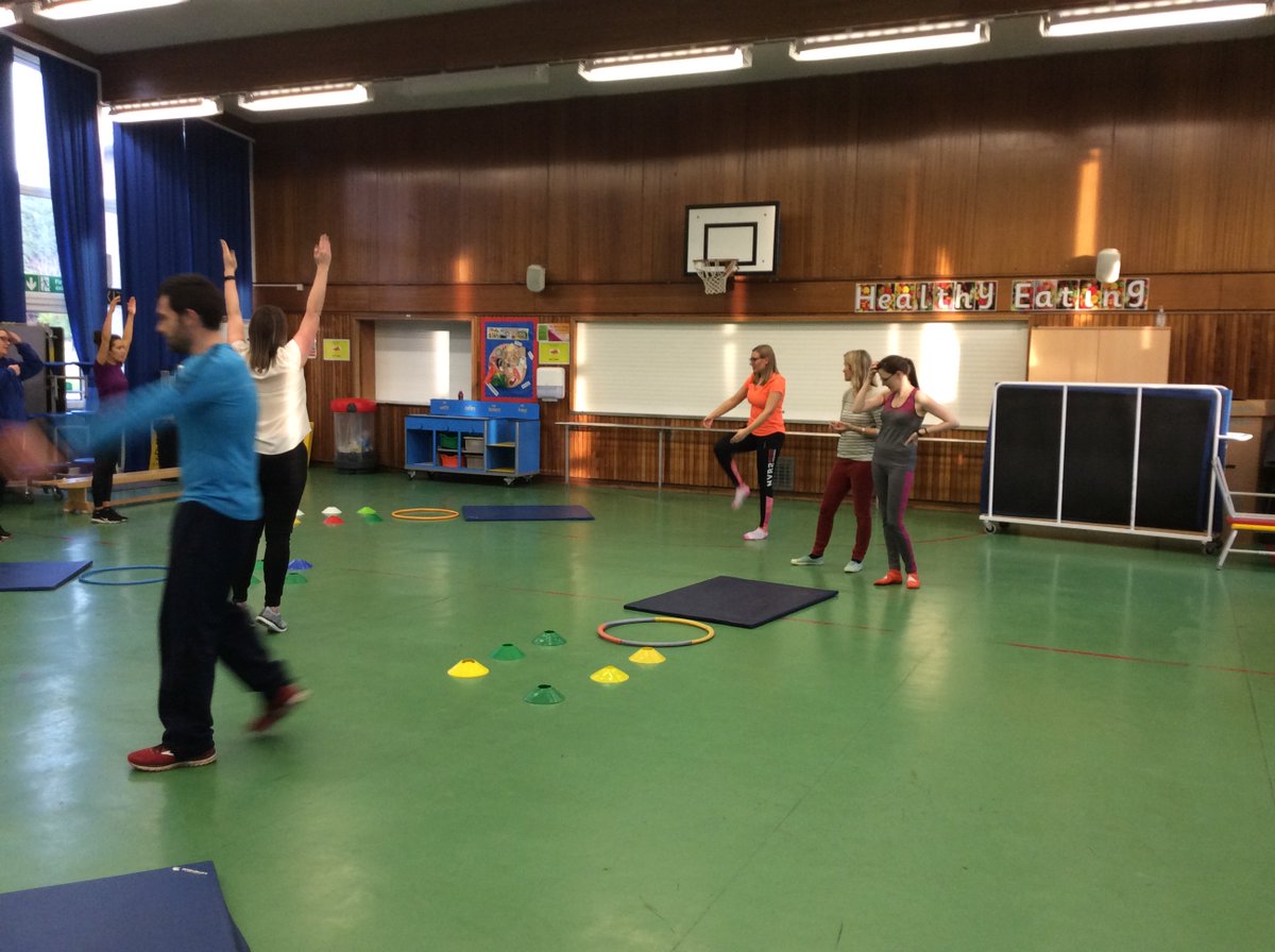 StMariesRCPS's tweet photo. St. Marie's staff spent Wednesday after-school further developing their skills and teaching of gymnastics thanks to Miss Vallot #sharinggreatpractice She lead a fun session on landings, rolls and cartwheels. 20 years later and can't cartwheel, not for long🤞#schoolsportsawards https://t.co/q3RVaI3rML