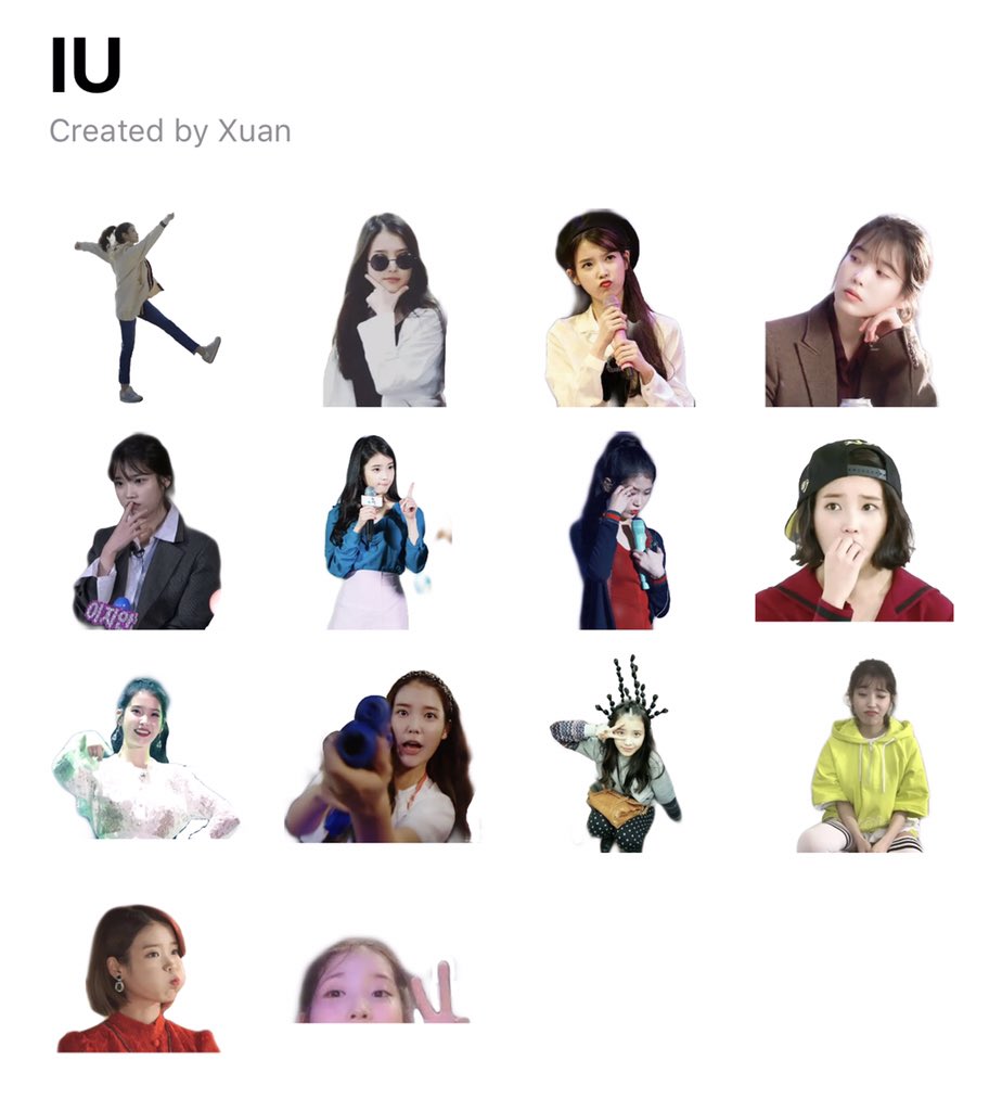 Xuan On Twitter I Never Thought Making Whatsapp Stickers Of Iu