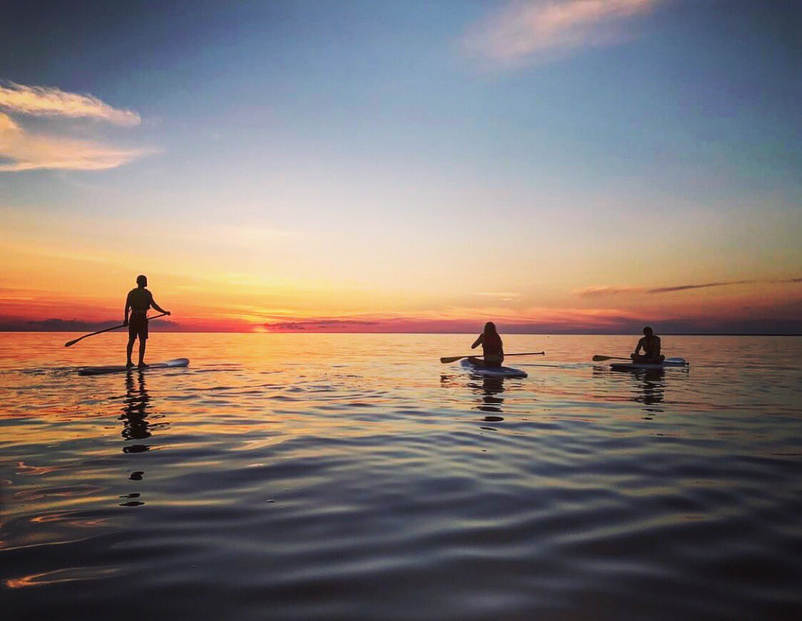 Excuse us while we paddle into our memories of warmer days. 🌞🌅#EnjoyEggHarbor #DCAdventureCenter