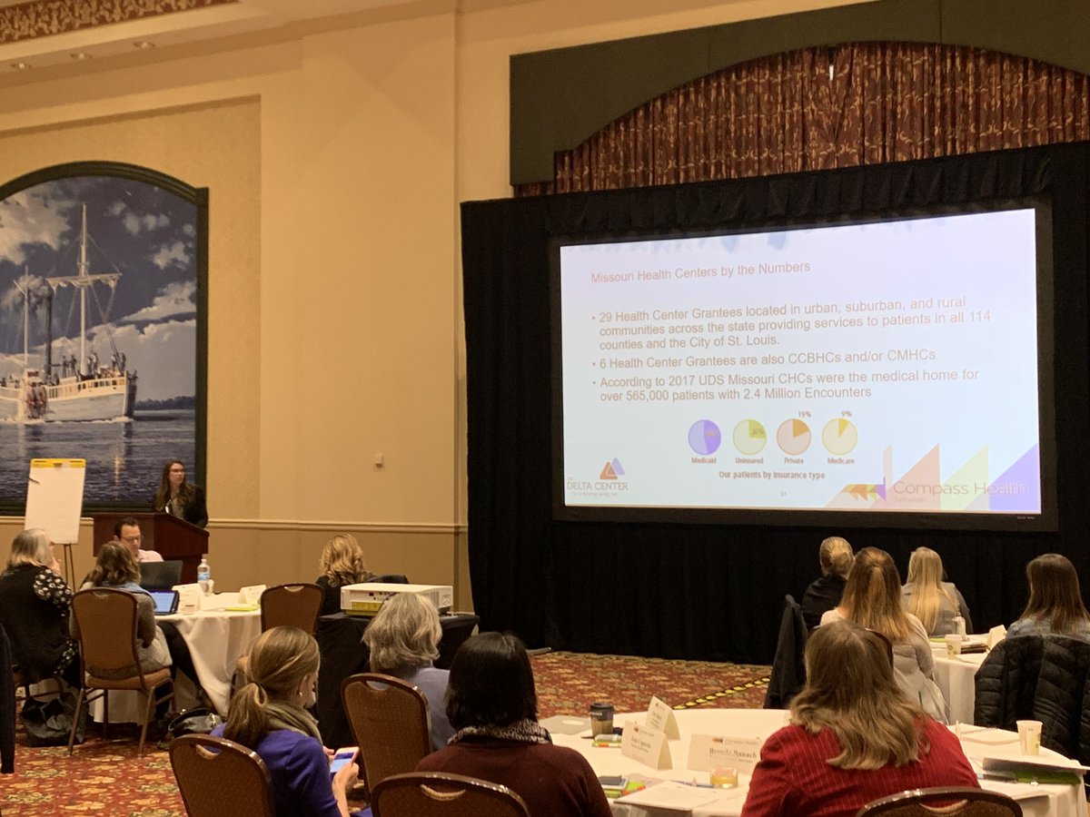 MOPrimaryCare's tweet image. Glad to partner with our friends at the @MO_CoalitionCBH @NACHC @NationalCouncil @JSIhealth for a “safari” visit of Delta Center grantees to Compass Health’s Wentzville campus. MO has lots to brag about w our integrated healthcare efforts - let’s talk #ValueBasedPayment