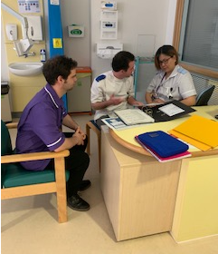 Nick and Liam are Senior Cardiology Nurses helping to embed #CriteriaLedDischarge at the BHI. They have trained over half the nurses using competencies they developed themselves, and have had great feedback! Well done team #ImprovingDischarge @jenniferpoll