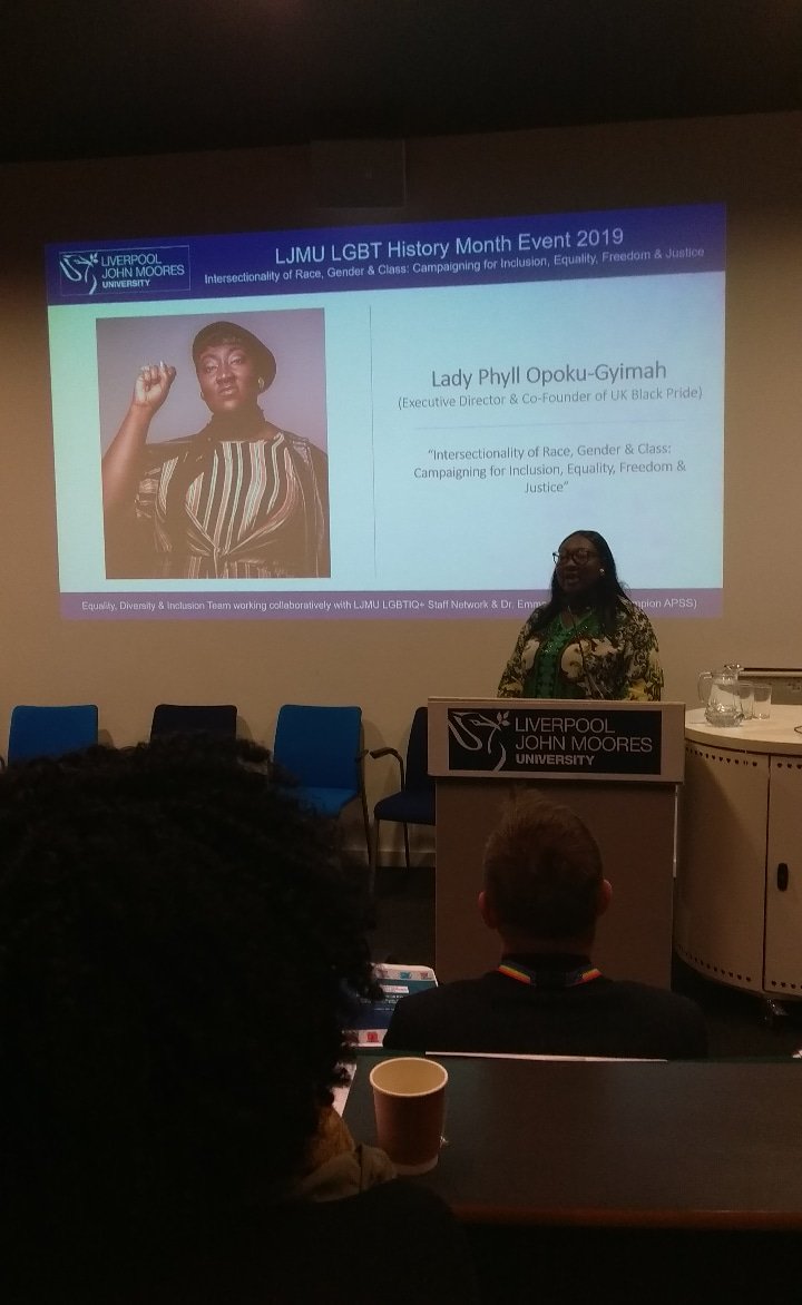 I've got so many photos of <a href="/MsLadyPhyll/">Phyll Opoku-Gyimah (Dr Lady Phyll)</a> a great public speaker and far the key note talk of this event, "There must be a hierarchy in equality" <a href="/LJMUEquality/">LJMUEquality</a> #LGBTQ+2019