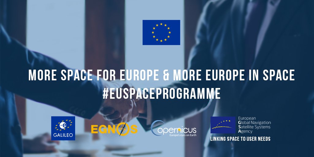🇪🇺 EUSPA - EU Agency for the Space Programme (@eu4space) on Twitter photo The <a href="/EU_GNSS/">EU_GNSS</a> welcomes the agreement between the <a href="/Europarl_EN/">European Parliament</a> & the <a href="/EUCouncil/">EU Council</a> on the #EUSpace Regulation. We look forward to strengthening our work with our partners in the <a href="/eu_commission/">European Commission</a> and <a href="/ESA/">European Space Agency</a> for more #Space for Europe & more Europe in Space #EUSpaceProgramme #EUinSpace 🛰️ The <a href="/EU_GNSS/">EU_GNSS</a> welcomes the agreement between the <a href="/Europarl_EN/">European Parliament</a> & the <a href="/EUCouncil/">EU Council</a> on the #EUSpace Regulation. We look forward to strengthening our work with our partners in the <a href="/eu_commission/">European Commission</a> and <a href="/ESA/">European Space Agency</a> for more #Space for Europe & more Europe in Space #EUSpaceProgramme #EUinSpace 🛰️