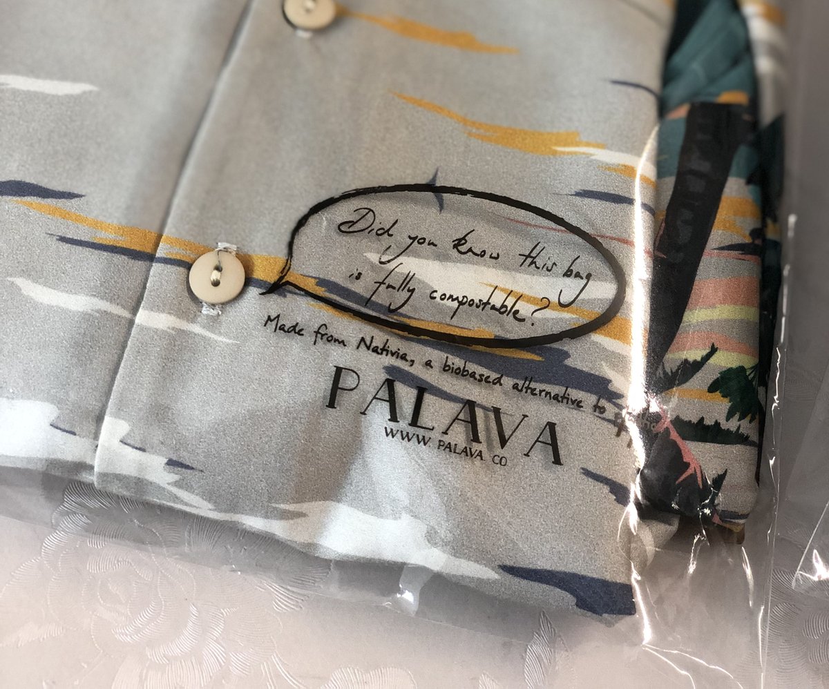 We did it! Our plastic free packaging making its debut in our SS19 collection! So excited to be wrapping your Palava dresses in bags that won't litter the planet. Our new bags are made of a plant based resin and are fully biodegradable. #plasticfree #biodegradablebags