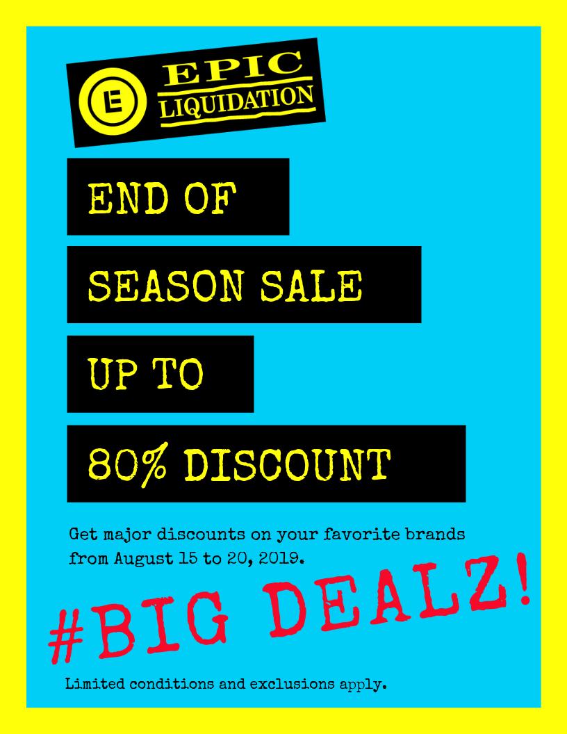 EpicLiquidation's tweet photo. EPIC DEALS from A to Z!
1-844-BUY-EPIC https://t.co/s3UlFgCp2r