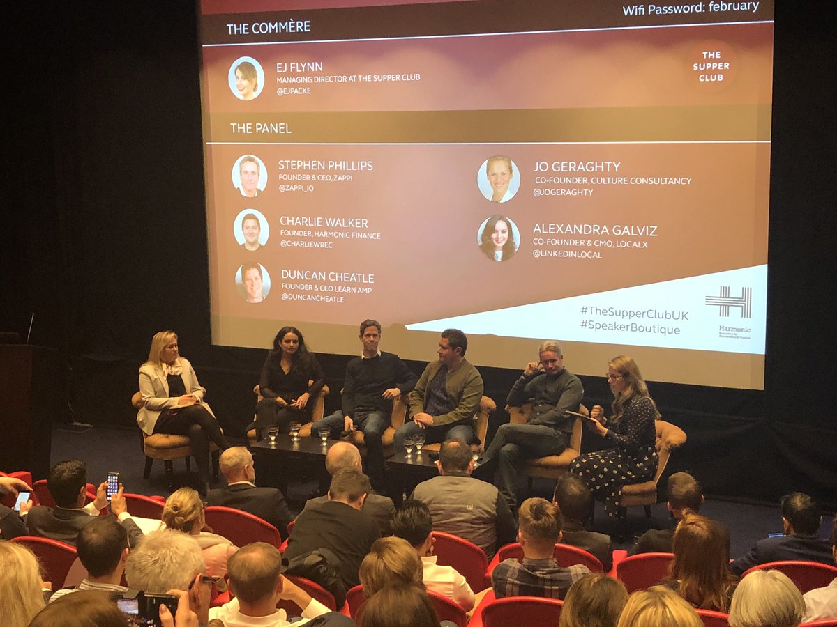 “Culture is not static. As your strategy evolves, so also should your culture” says <a href="/jogeraghty/">jo geraghty</a>, Co-founder of Culture Consultancy #thesupperclubuk #speakerboutique