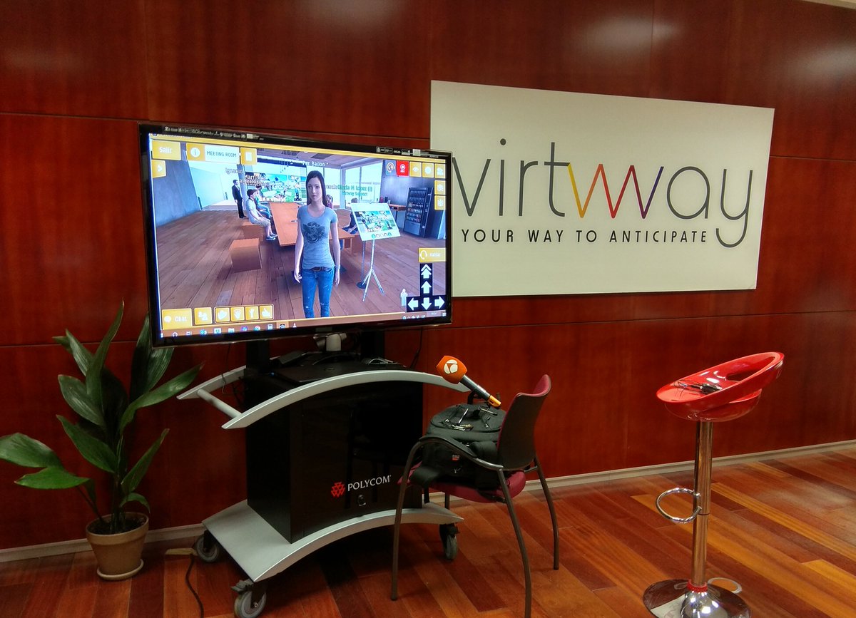 VirtwayE's tweet photo. Sneak peak: presenting our #3Dvirtualworlds to @A3Noticias and interviewing with @pazbailon

#virtualinterview #virtualevents #virtualmeeting #eventosvirtuales #eventovirtual #reunionvirtual #mundovirtual #plataforma3d #plataformavirtual https://t.co/eNZQr79mJ5