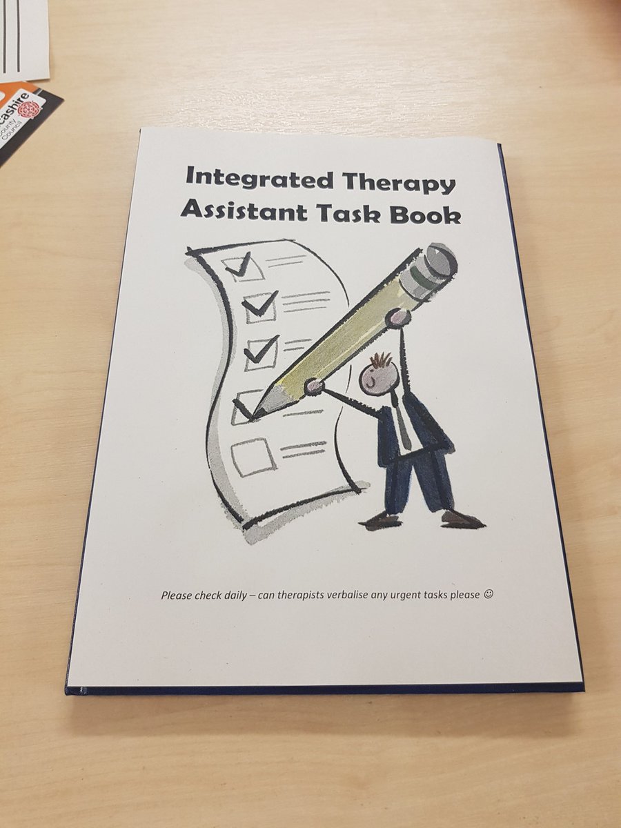 To keep our assistants super busy we have a task book where we put all our 'other' tasks, this can be to order some equipment, to phone a NOK, etc. The assistants check it regularly to keep on top of all tasks #assistantmonth