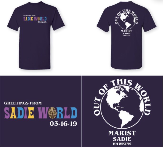 Don’t forget to order your sadie shirts &amp; tickets before spring break!!! #outofthisworld