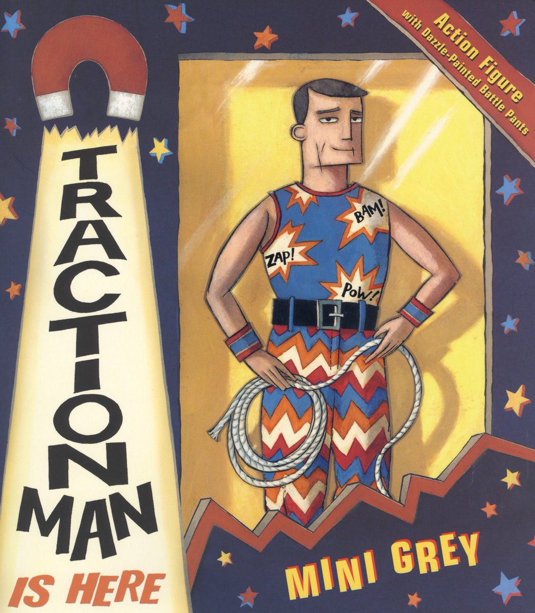Complete change of direction today, we went for Traction Man Is Here by Mini Grey  @Bonzetta1 as our  #PicturebookADay. One of my absolute favourites to read aloud, full of great jokes and opportunities for melodramatic voices. Oh, and we made it past Wednesday.