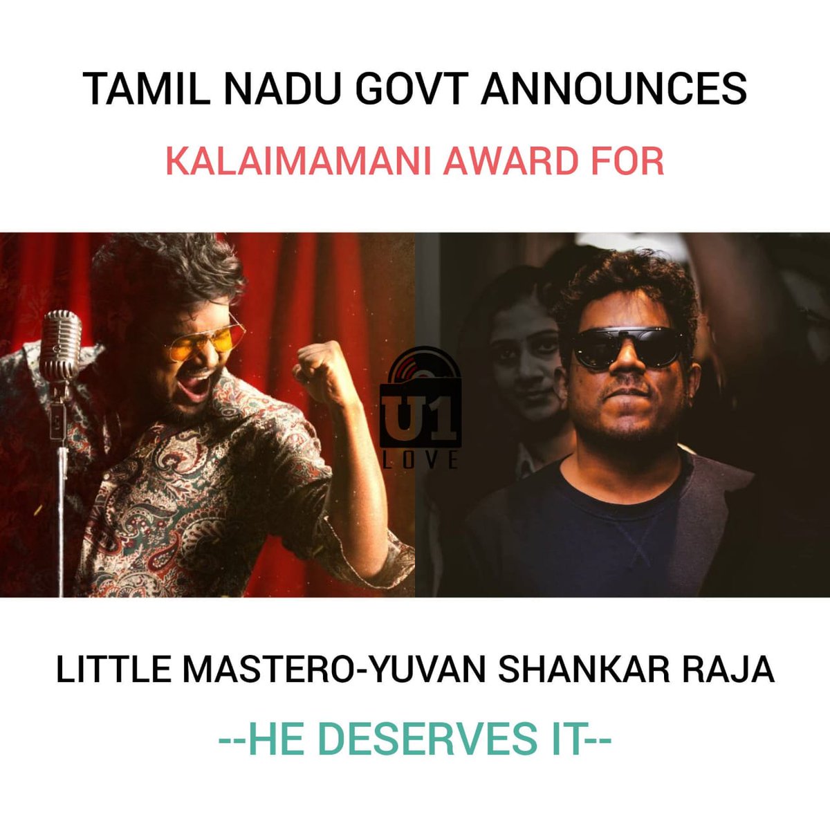 SacheinSathiSh's tweet photo. தமிழக அரசின் #கலைமாமணி விருது #யுவன்சங்கர்ராஜா அவர்களுக்கு வழங்கப்பட உள்ளது.
#யுவன்சங்கர்ராஜா உட்பட 201 பேருக்கு விருது அறிவிக்கப்பட்டுள்ளது.

@thisisysr 💐💐💐

#Kalaimamani 👏👏👏

#22YearsOfYuvanism #22YearsOfYuvan #22YearsOfYouthIconYuvan #22yrsOfYuvanism #YuvanShankarRaja https://t.co/ad3qlfECB3