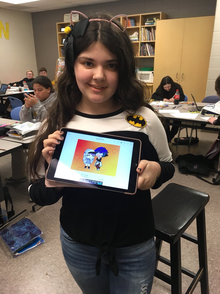 Students are creating comics in our I Anime session for digital learning day.  #OfficialDLDay <a href="/TCBOE/">Talladega Co Schools</a> <a href="/dms_tcboe/">Drew Middle School</a>