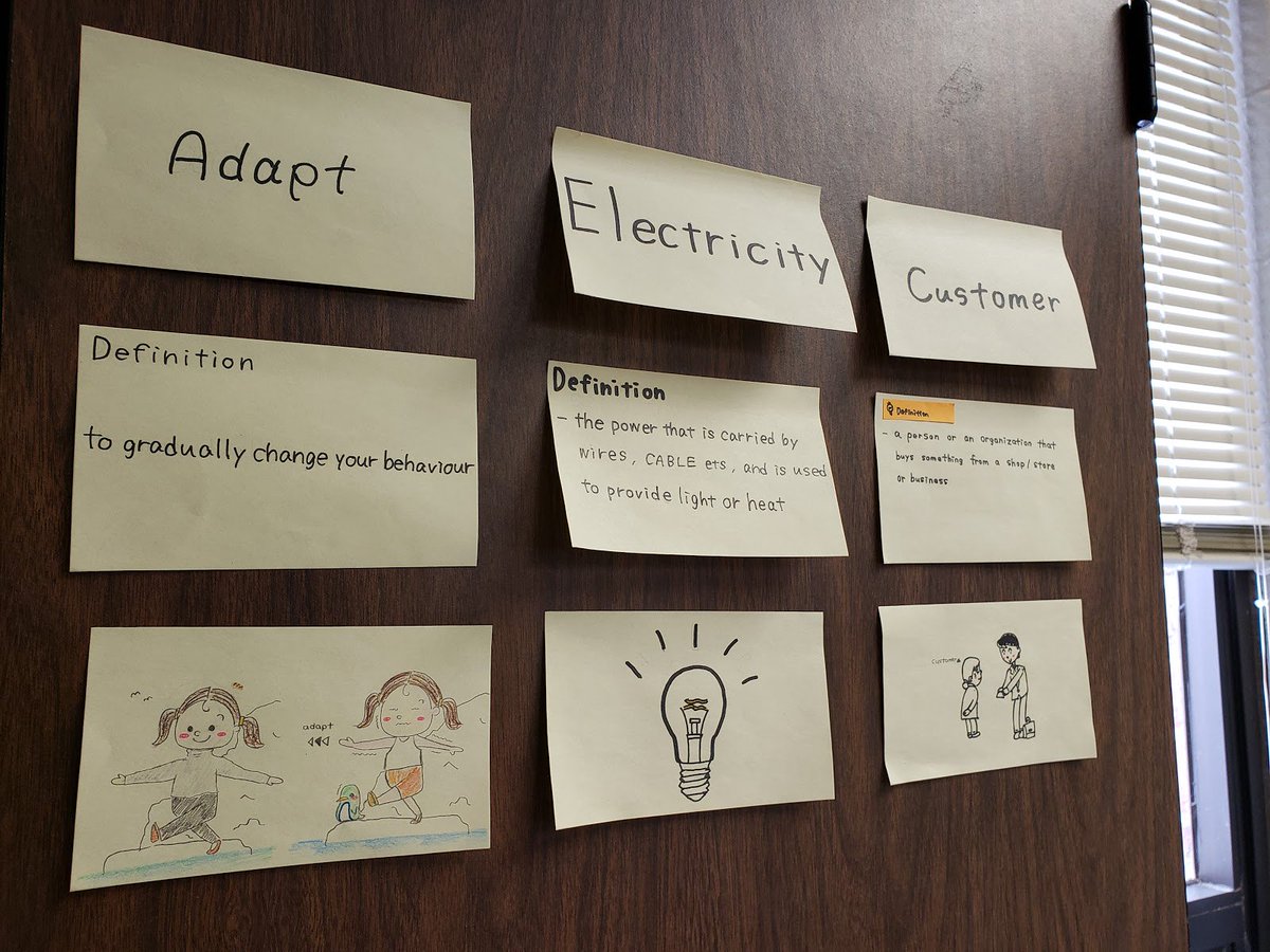ButtermoreMrs's tweet photo. Building a context based word wall with my creative ESL students. #NoviPride #LetThemLead #WordWall https://t.co/FKgIGMBfBQ