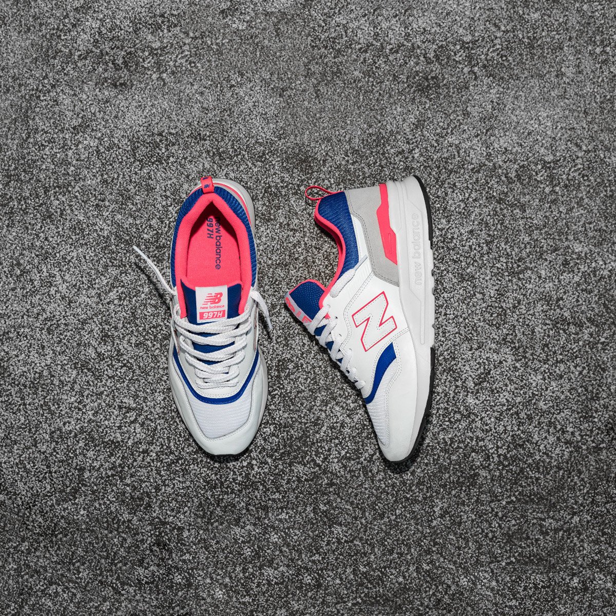 new balance 997h white with laser blue