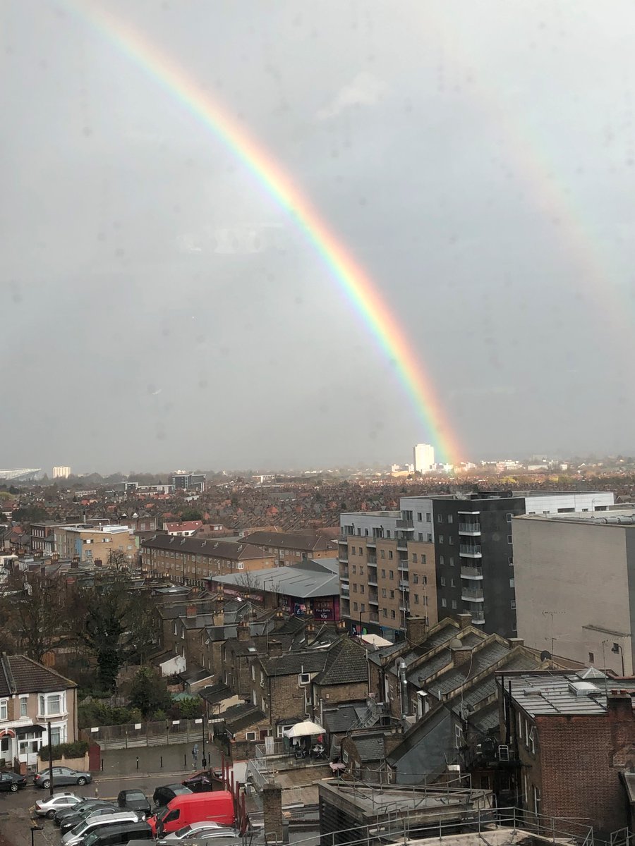 Today's view in Haringey. Could there be a more fitting way to end LGBT History Month? 🌈🏳️‍🌈#LGBTQ #LGBTHM19