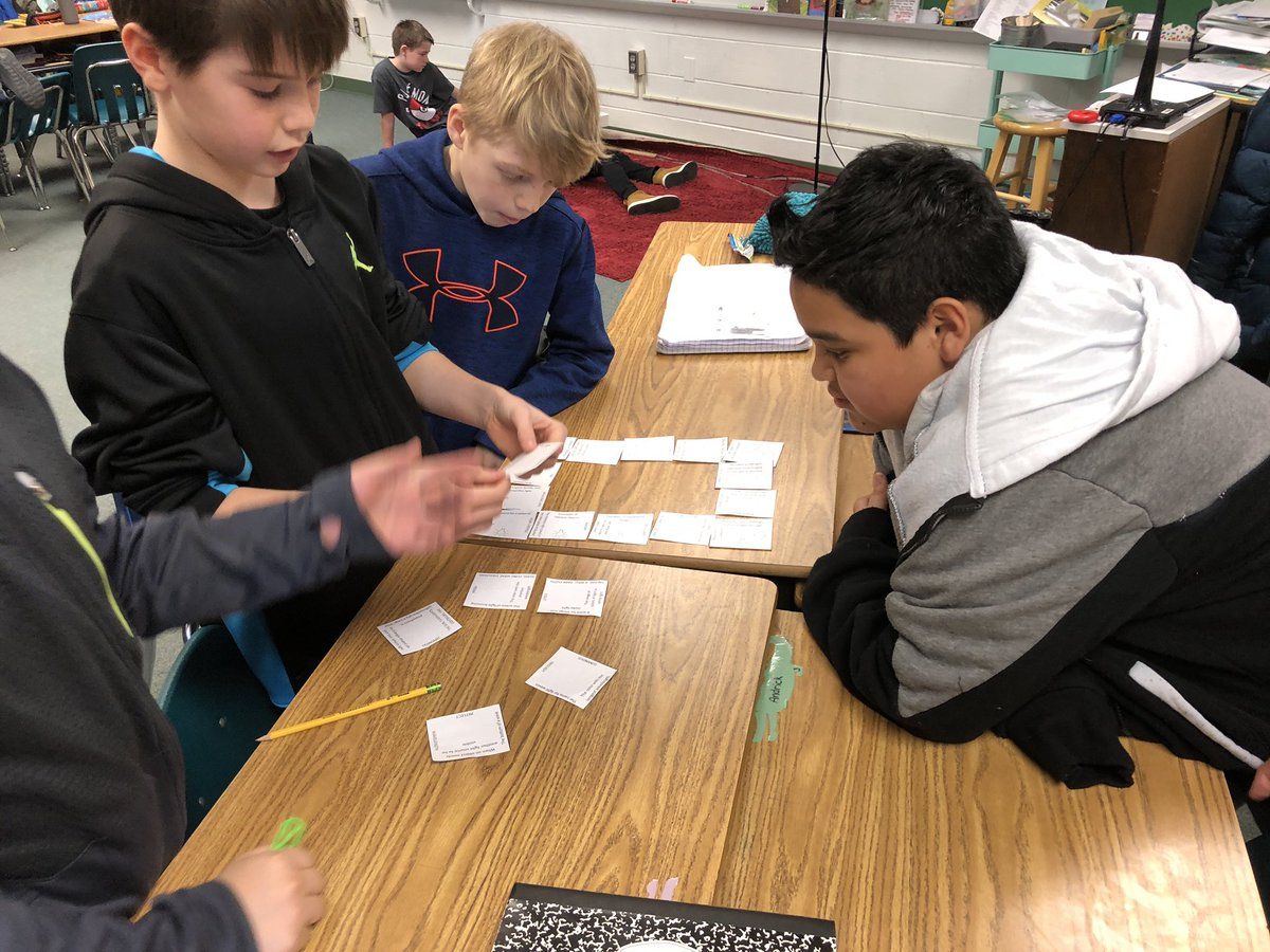 KingsGlenES's tweet photo. Groups communicating and collaborating to sort and organize cards about light waves.  #KGScience  #OurFCPS #fcpsPOG https://t.co/eclulCG3eb
