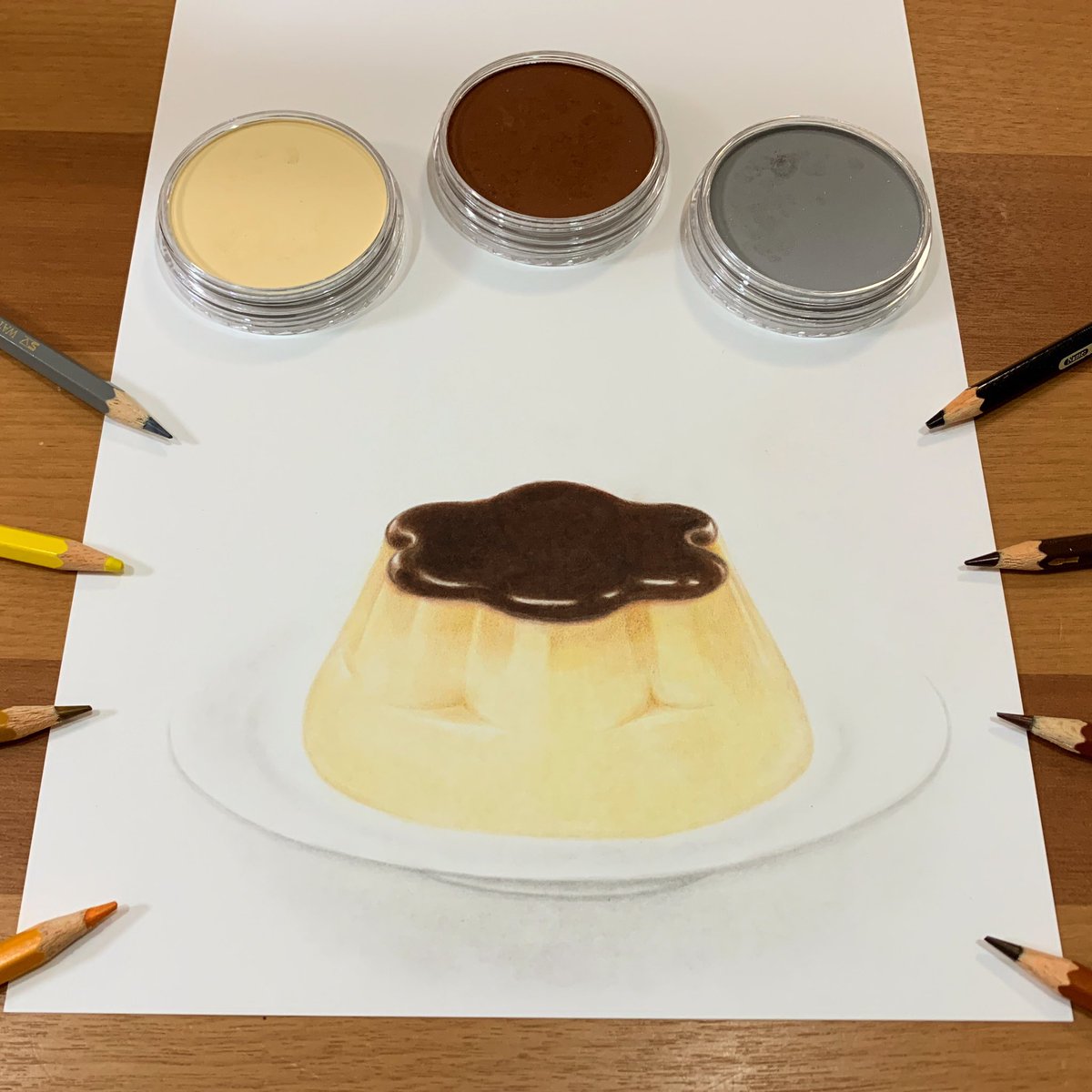 色鉛筆画　ぷりんページ frieren 葬送のフリーレン 描いてみた。 A4画用紙 色鉛筆 3枚目