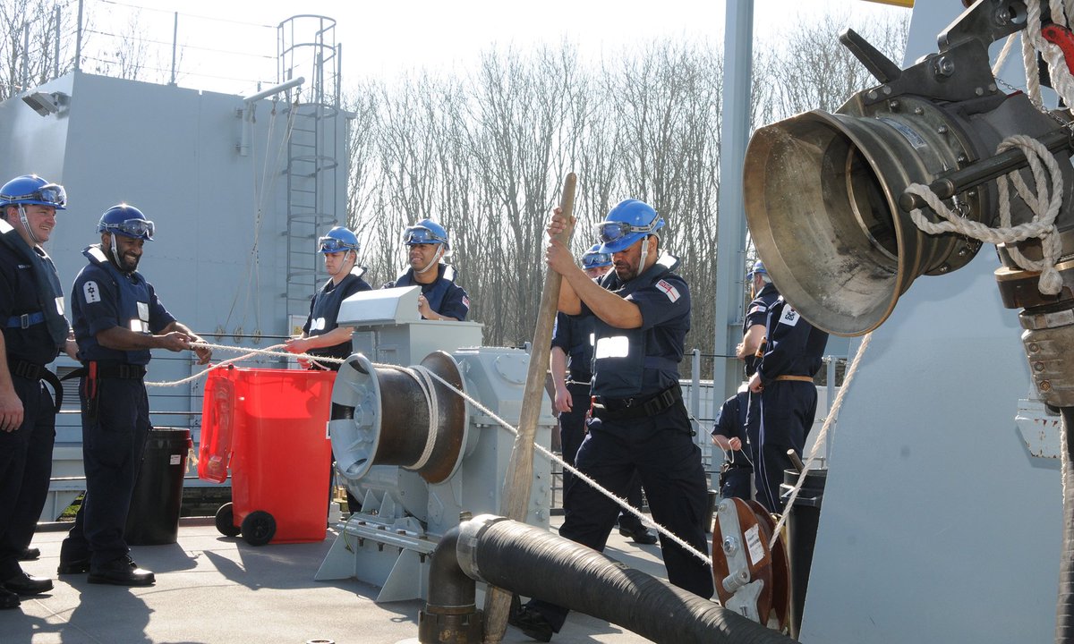 HMS Prince of Wales (@hmspwls) on Twitter photo Keeping the largest ever <a href="/RoyalNavy/">Royal Navy</a> warships sustained at sea takes world-class training, technology and teamwork. Our sailors have been getting to grips with stores & fuel ship-to-ship transfers at <a href="/HMS_Raleigh/">HMS Raleigh</a>'s training facility in preparation for sailing later this year. Keeping the largest ever <a href="/RoyalNavy/">Royal Navy</a> warships sustained at sea takes world-class training, technology and teamwork. Our sailors have been getting to grips with stores & fuel ship-to-ship transfers at <a href="/HMS_Raleigh/">HMS Raleigh</a>'s training facility in preparation for sailing later this year.