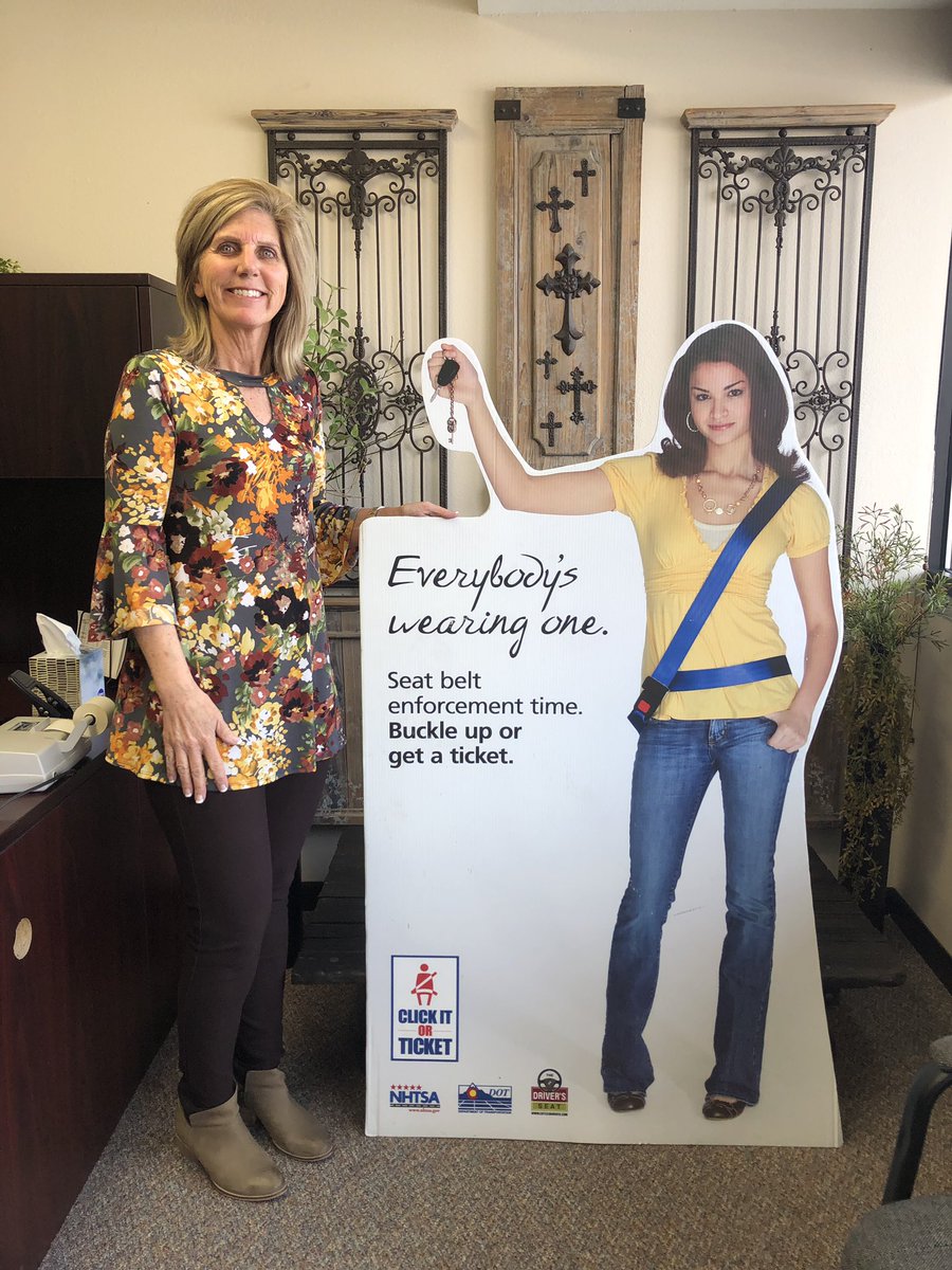 LamarcoDECA's tweet photo. Introducing “Katie”, she will be traveling to area businesses promoting the importance of buckling up for community week. Today she will be in Lori Peterson Payne’s office. Stop by and take a pic and make sure to post it and add us. #CSPWatchMeClick #SavageSafety https://t.co/LebEDn7Hwn
